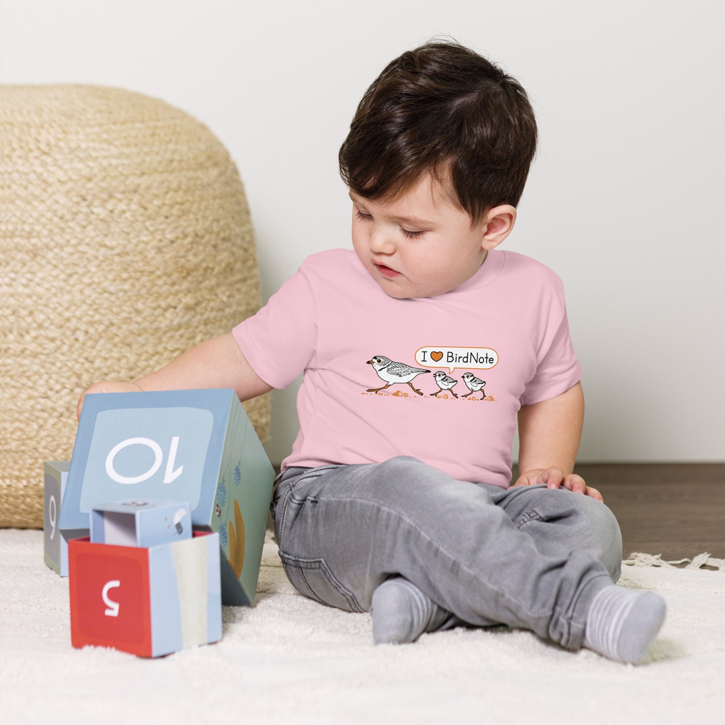 "I Love BirdNote" Toddler Short Sleeve Tee