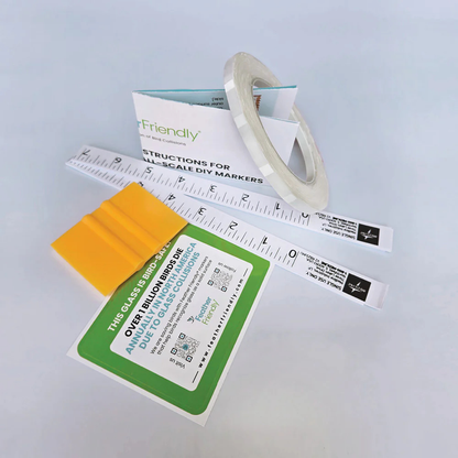 Feather Friendly® Collision Deterrent Window Markers: 1/4" x 100 ft (two options)