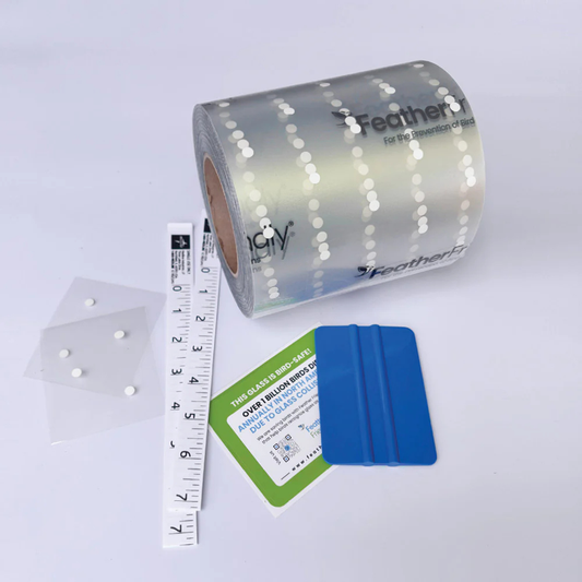 Feather Friendly® Pro DIY Collision Deterrent Window Markers: 6" x 150ft Melody Pattern (two options)