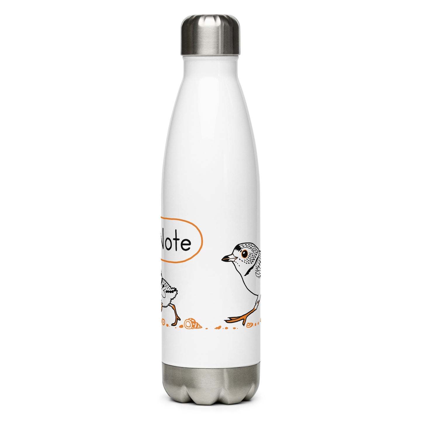 "I Love BirdNote" stainless steel water bottle