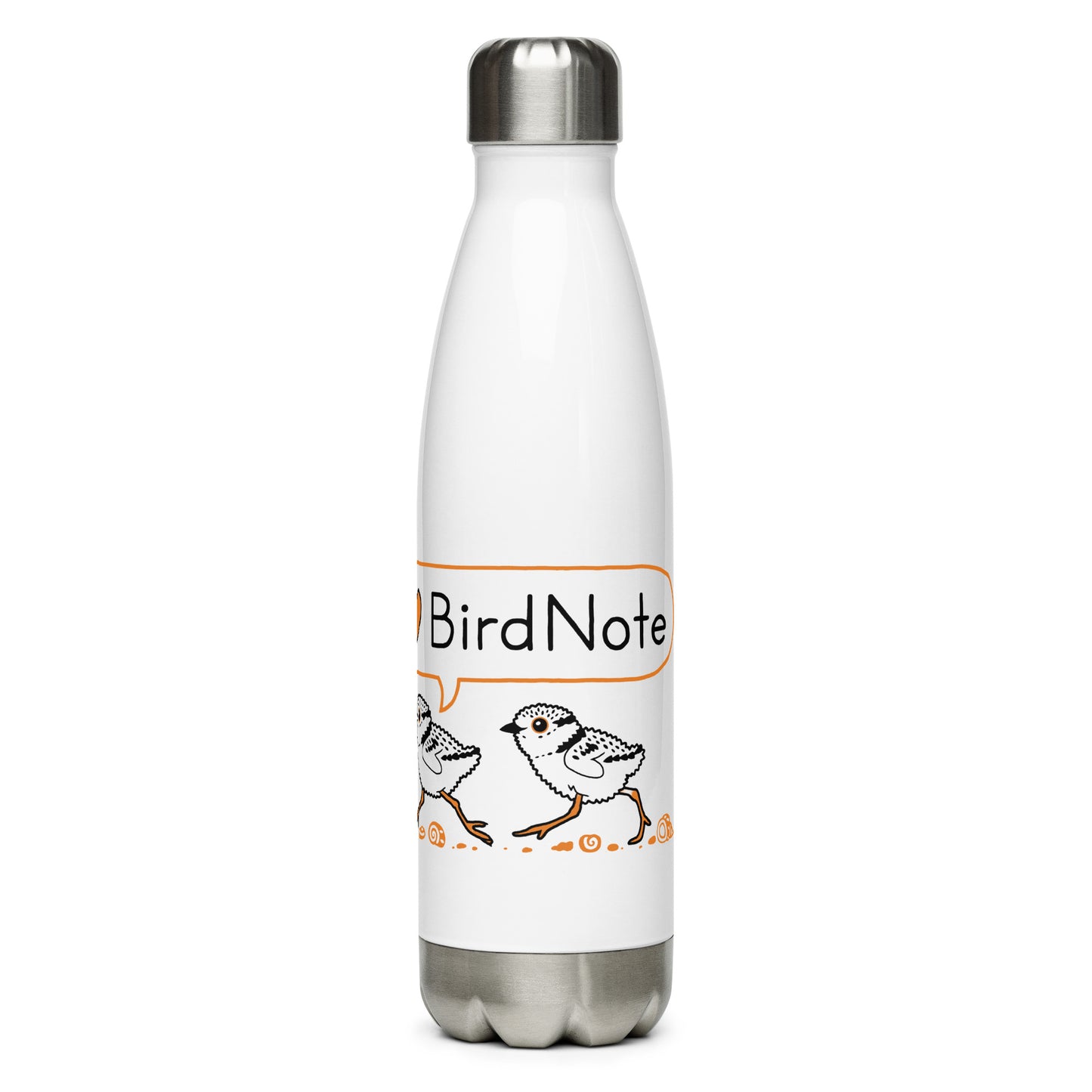 "I Love BirdNote" stainless steel water bottle