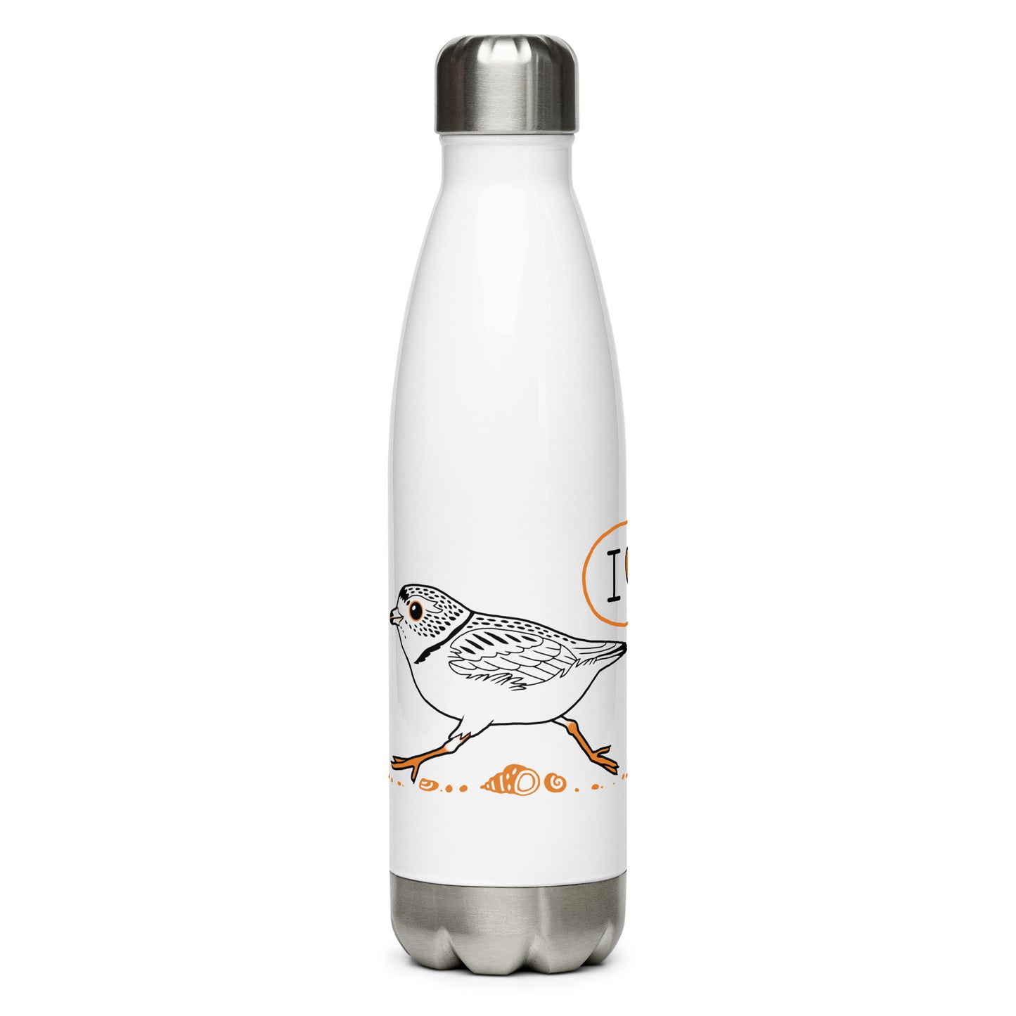 "I Love BirdNote" stainless steel water bottle