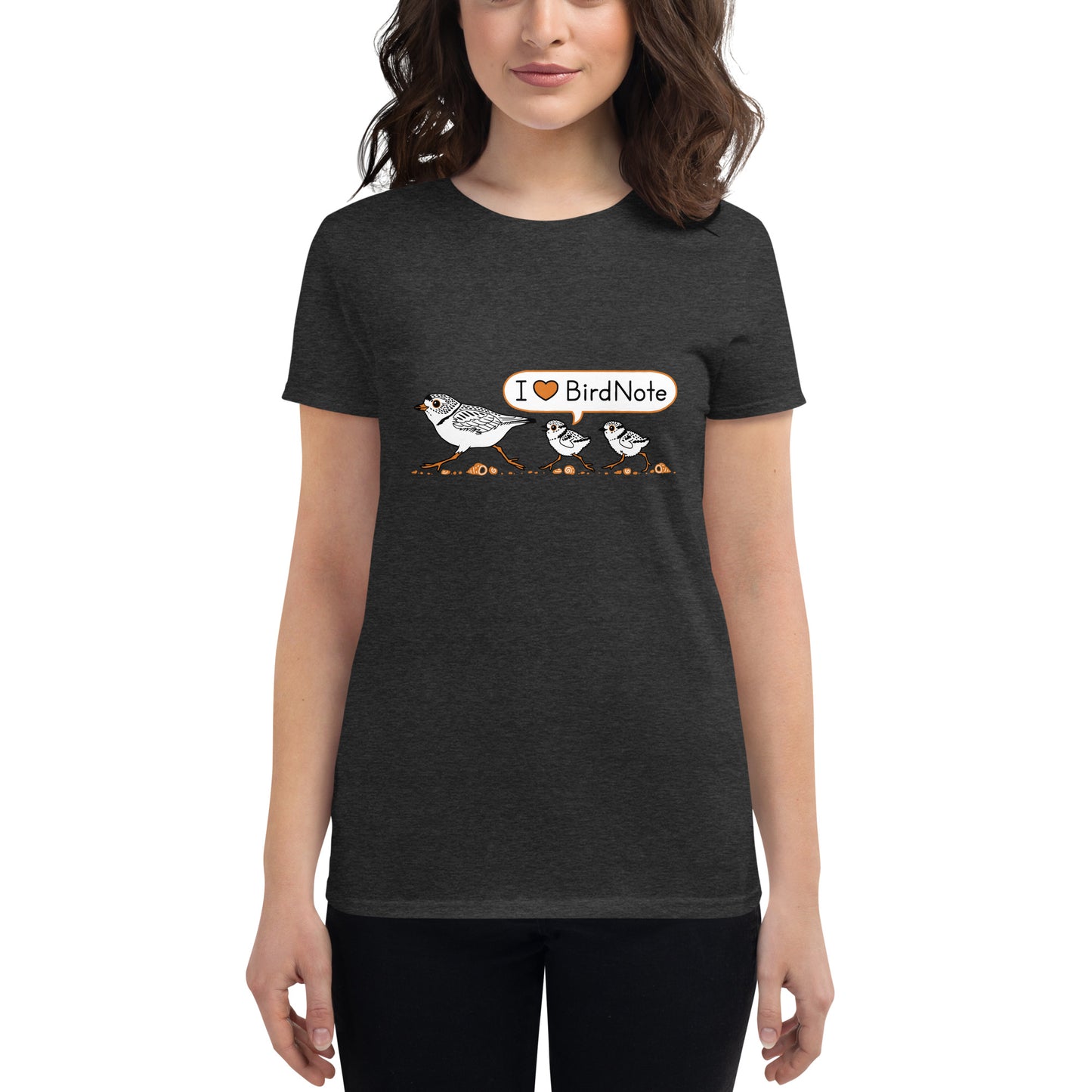 "I Love BirdNote" Fitted Short Sleeve T-Shirt